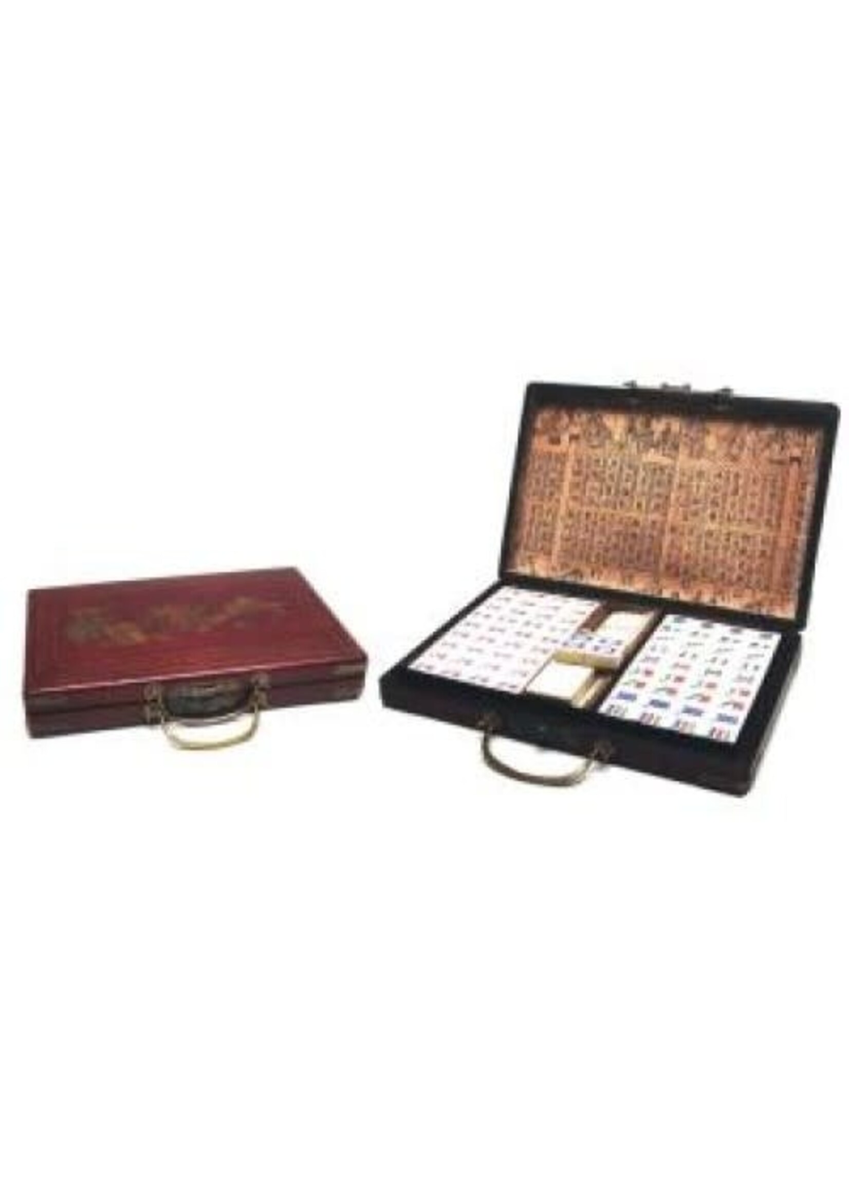 Hotsports Mah-Jong Koffer rood hout