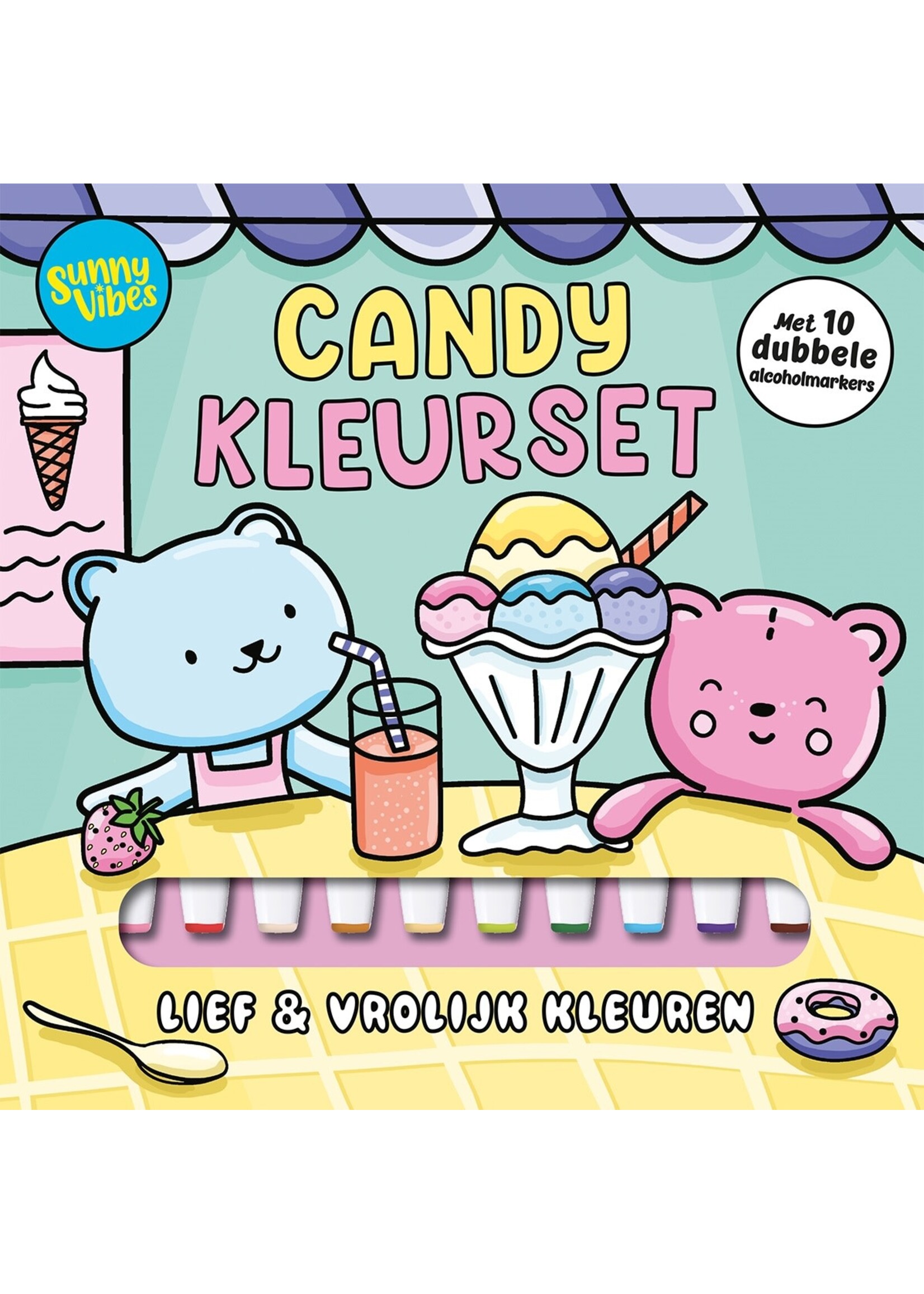 Lantaarn publishers Sunny Vibes Candy kleurset