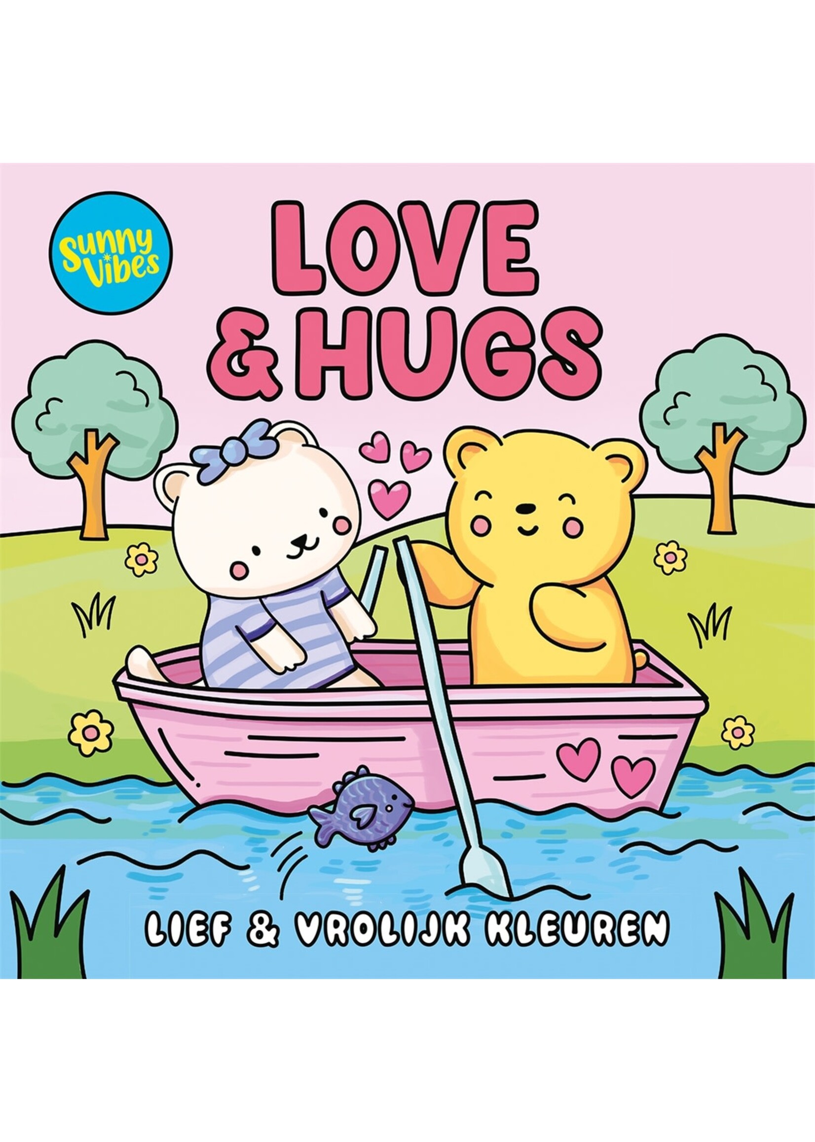 Lantaarn publishers Sunny vibes Love and hugs kleurboek