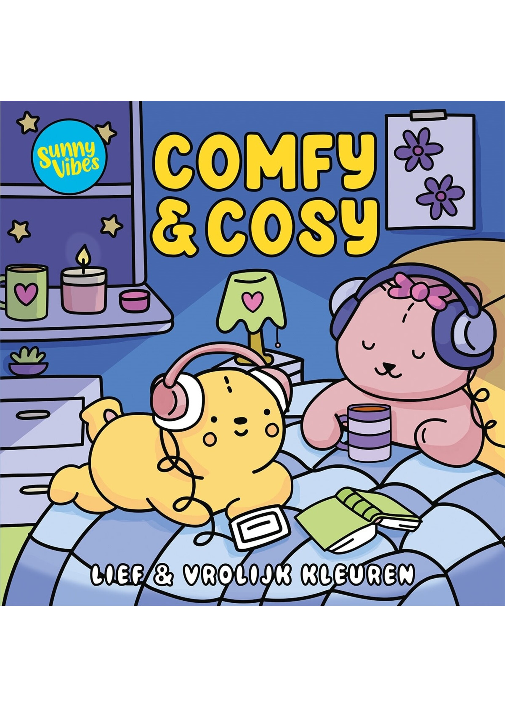 Lantaarn publishers Sunny Vibes Comfy and Cozy kleurboek