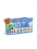 Djeco Djeco Puzzel teddy kleed zich aan (10 stukjes) DJ08274