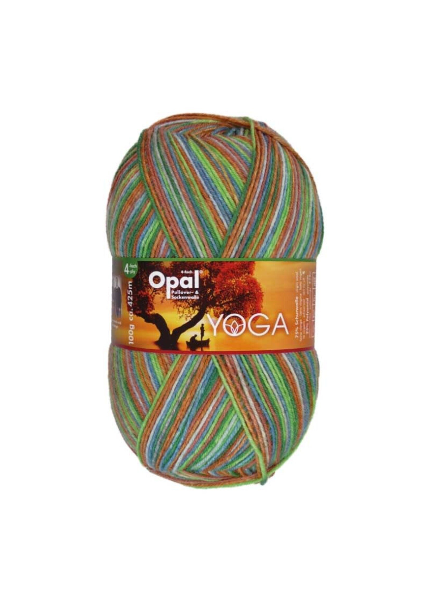 Opal Opal Yoga Sokkenwol 4-draads Groen Multi 11665