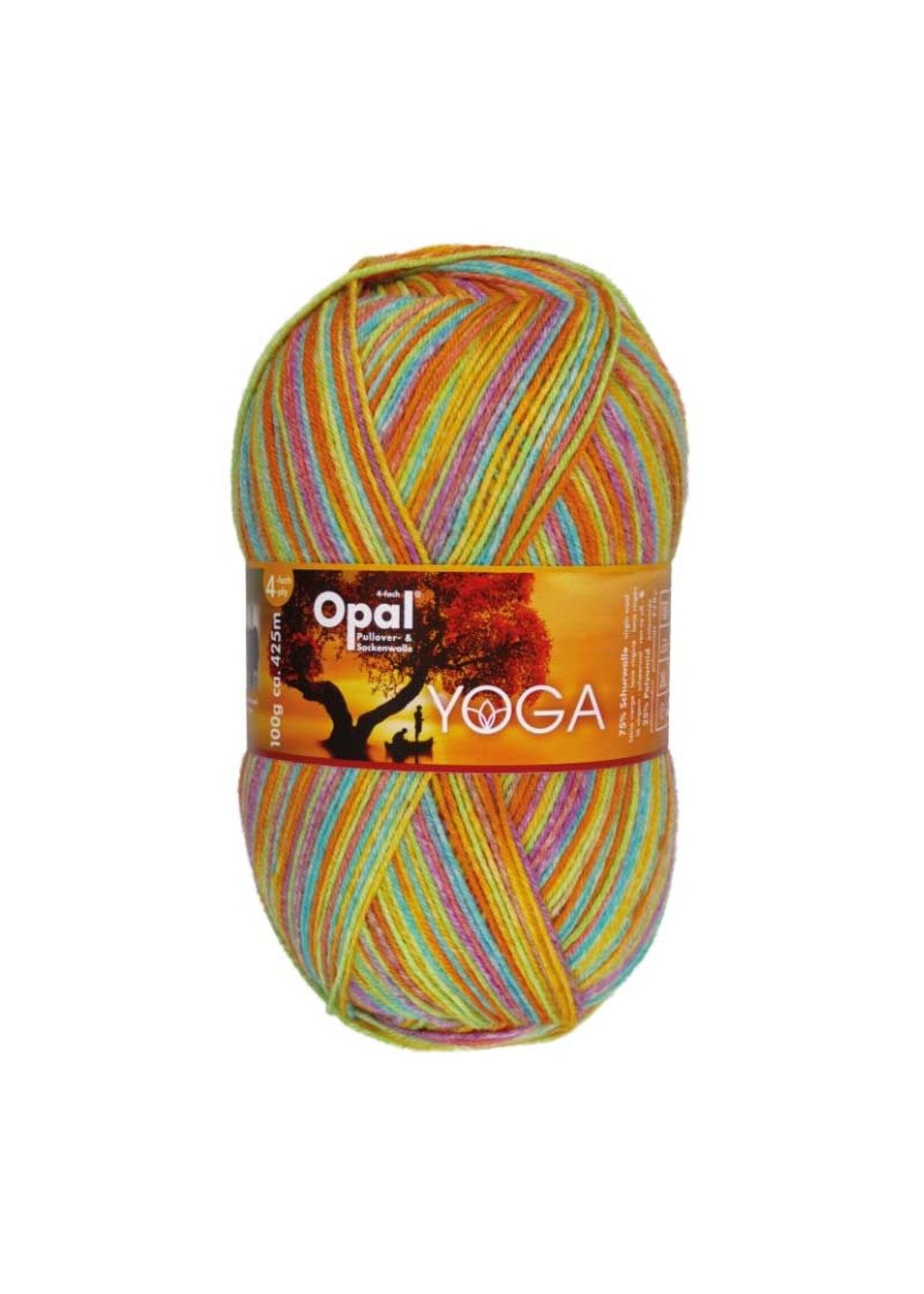 Opal Opal Yoga Sokkenwol 4-draads Geel Multi 11666