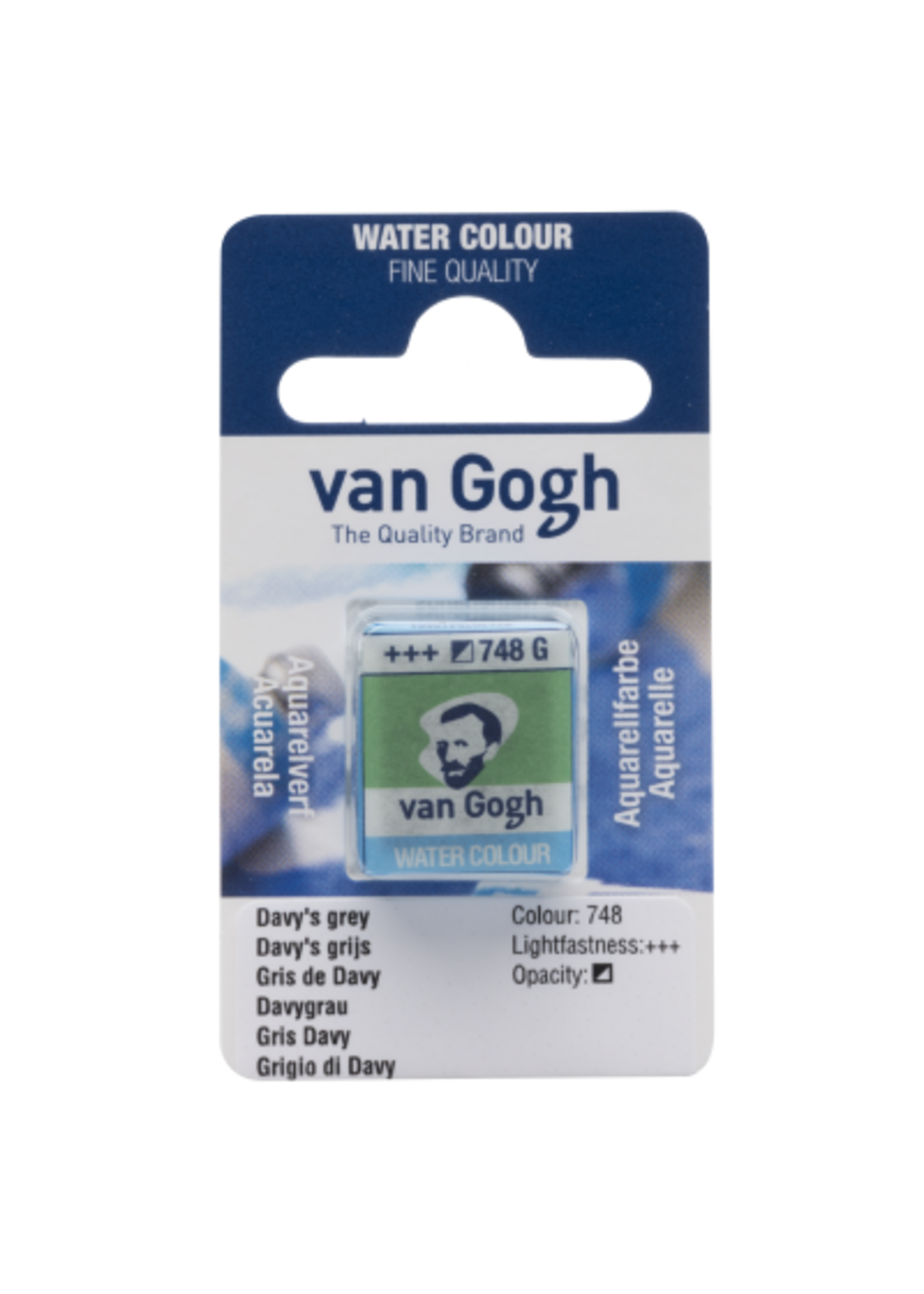 VAN GOGH Van Gogh Aquarelverf Napje 1 piece Davy'S Grijs 748