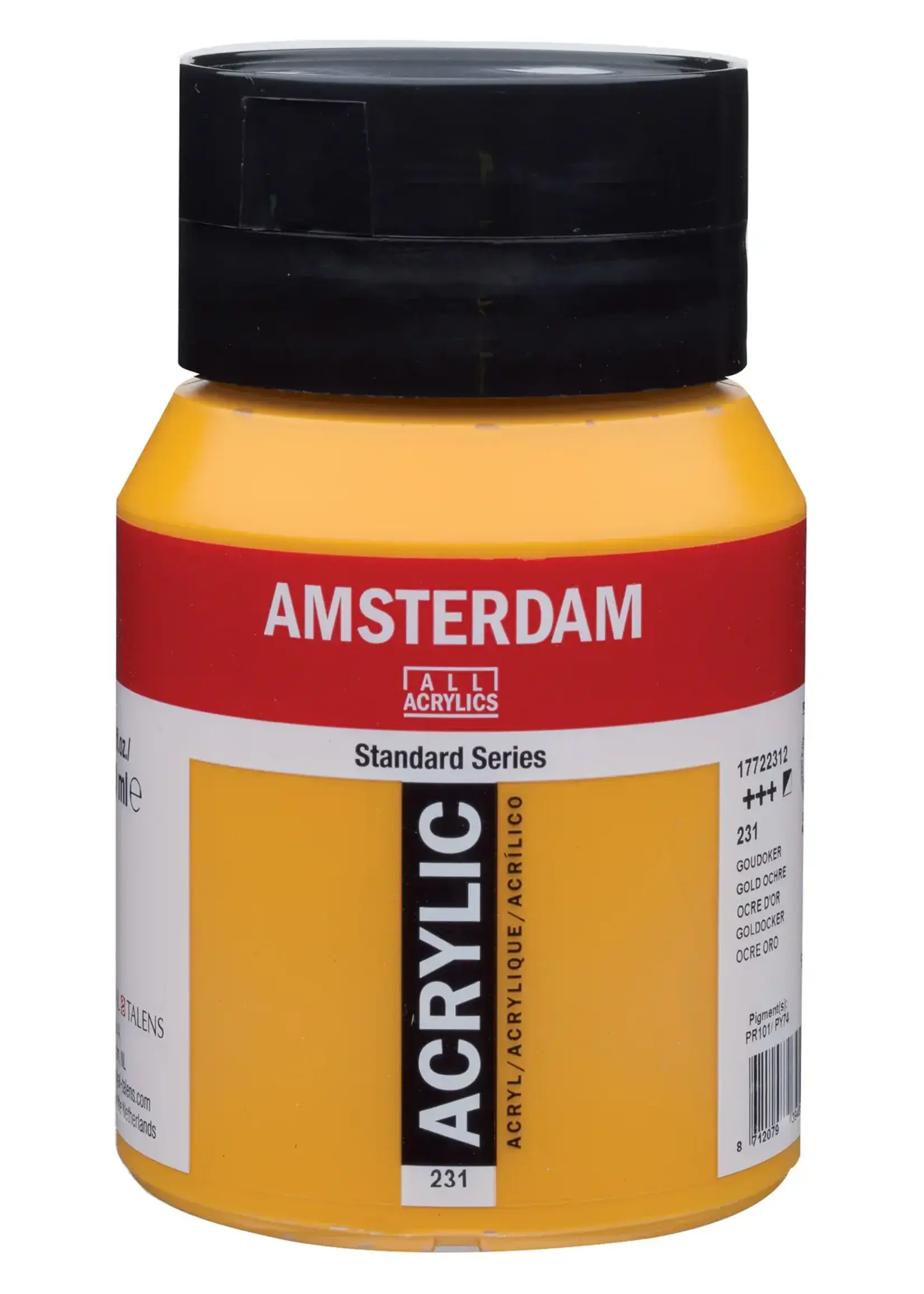 Talens Amsterdam Amsterdam Standard Series Acrylverf Pot 500 ml Goudoker 231