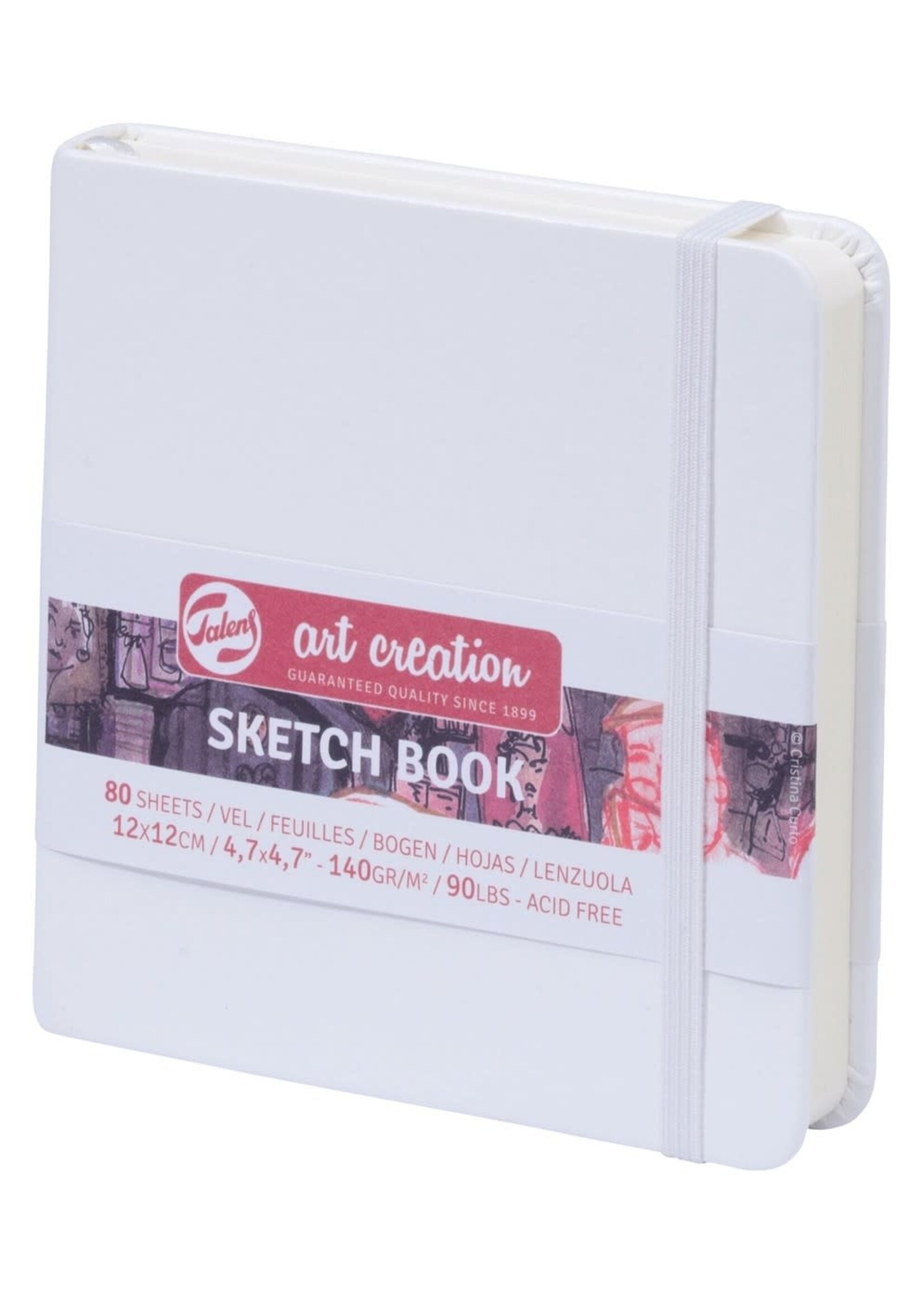 Talens Talens Art Creation Schetsboek Wit 12 x 12 cm 140 g 80 Vellen