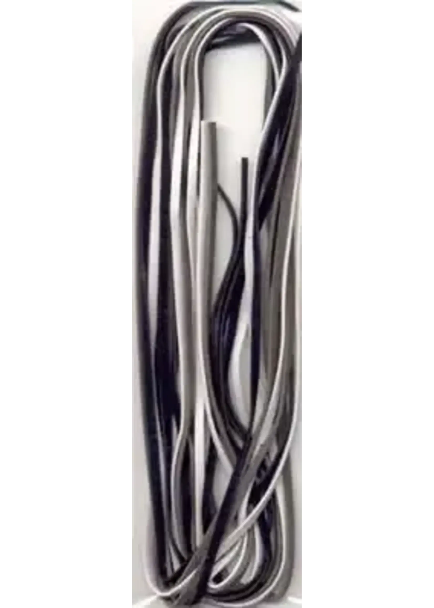 Hobby & crafting Fun Imitatie Leerkoord 3 mm Zwart Grijs Wit 3x2 m