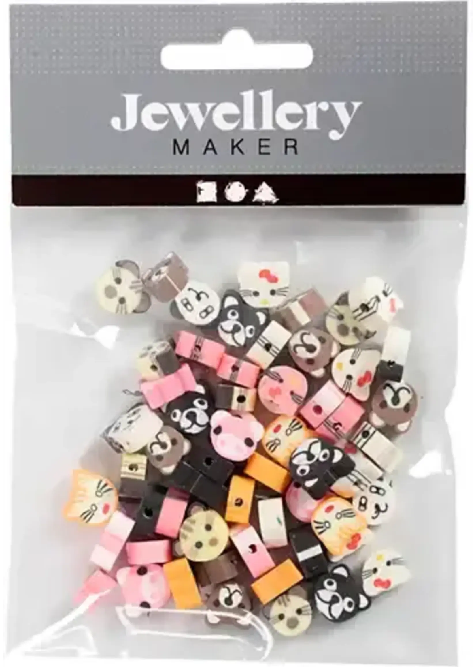 CChobby CC Klei Kralen Dieren 10 mm 60 stuks