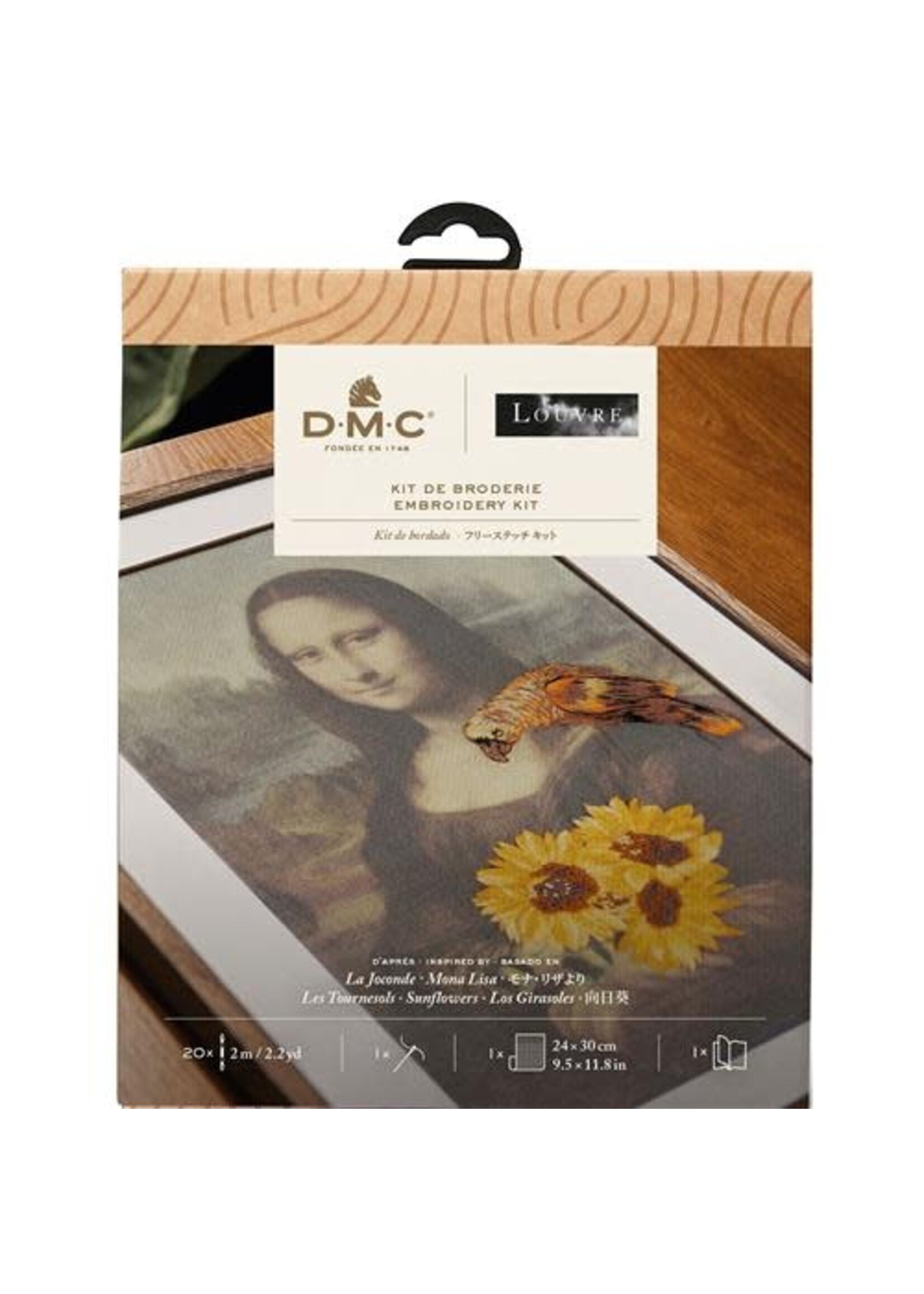 DMC DMC Borduurpakket Mona Lisa & Sunflowers 13,5 x 20,5cm -