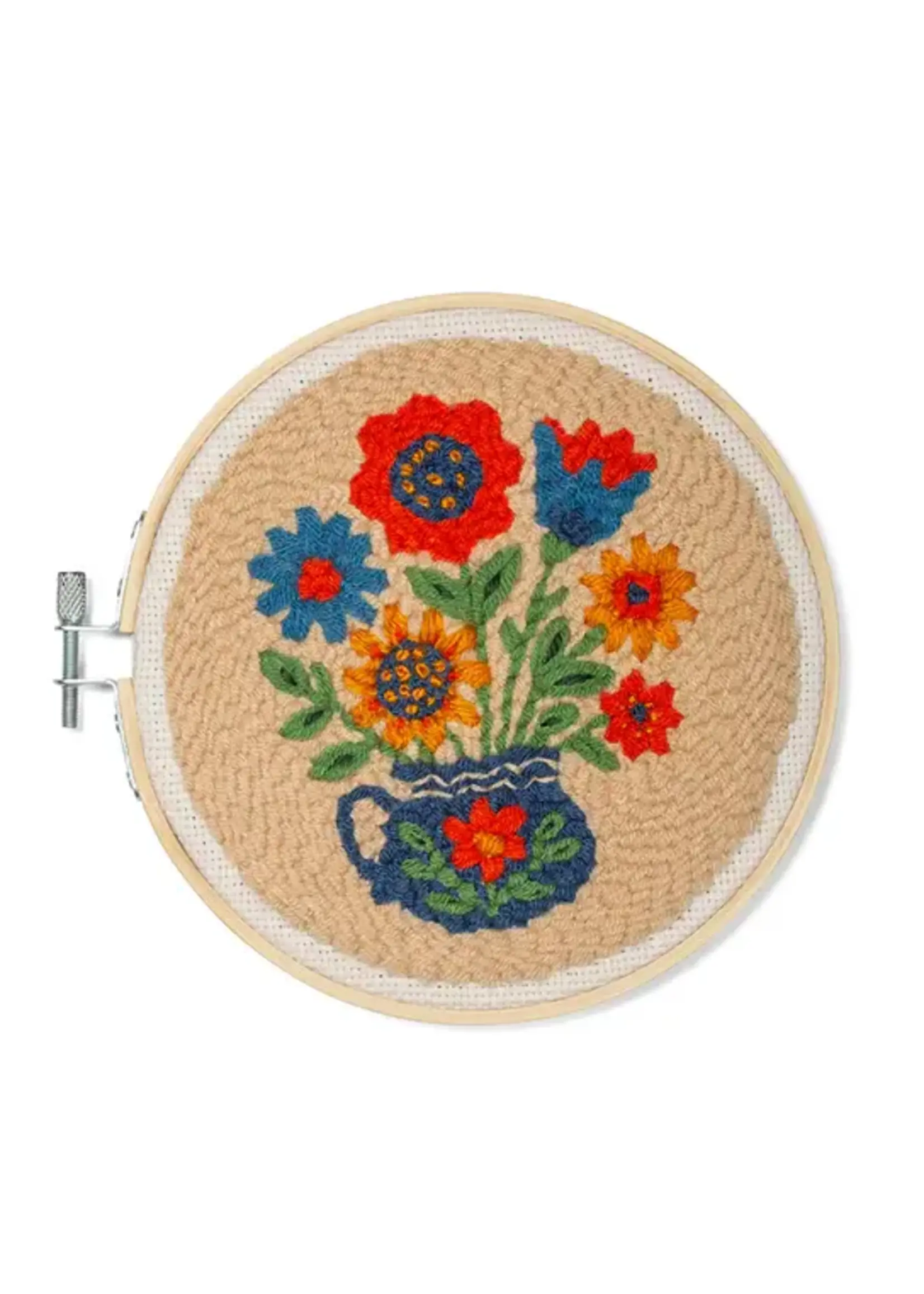 Kikkerland Kikkerland Flower Bouquet Punch Needle