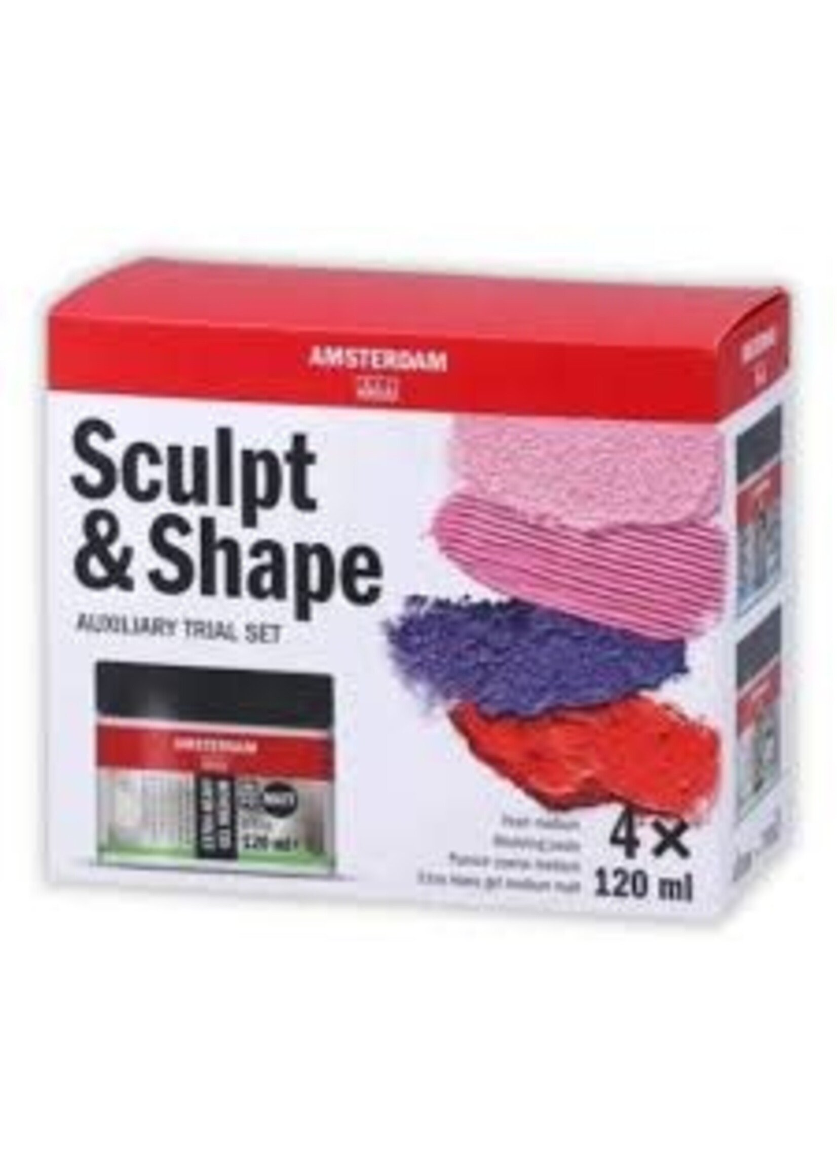 Talens Amsterdam Amsterdam medium sculpt en shape set | 4 x 120 ml