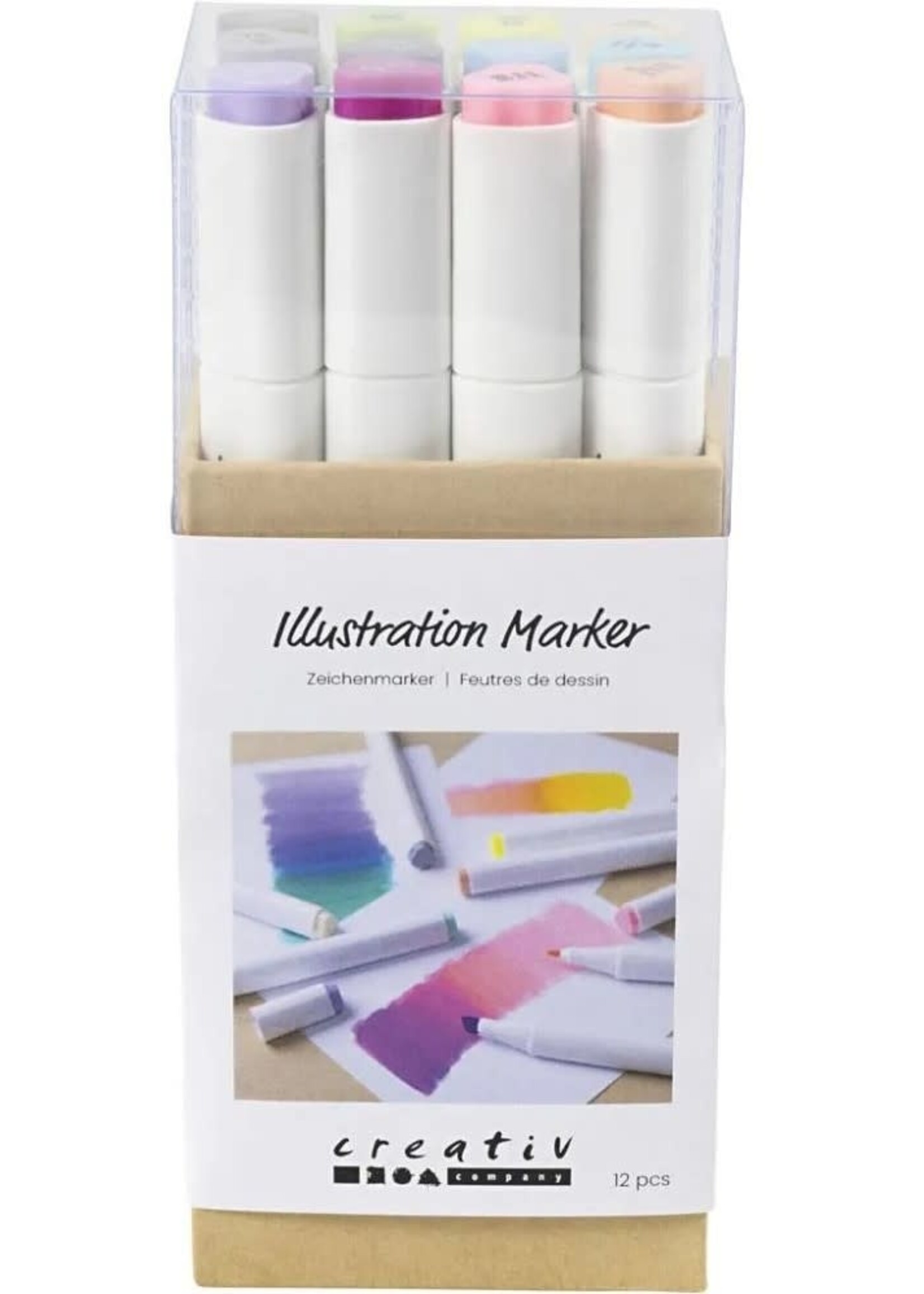 CChobby CC Alcoholmarker Pastelkleuren, 12 stuks