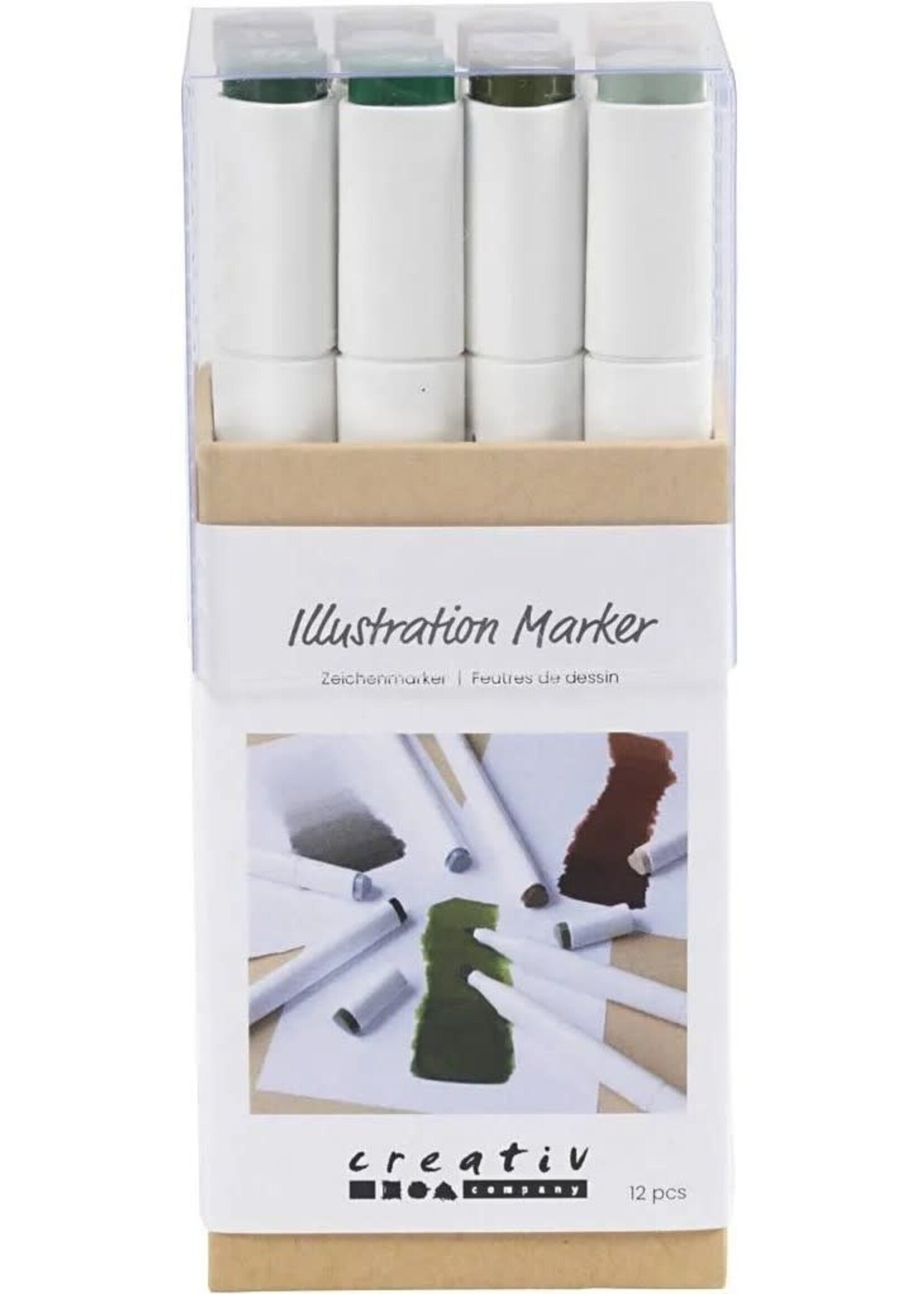 CChobby CC Alcoholmarker Natuurlijke Kleuren, 12 stuk