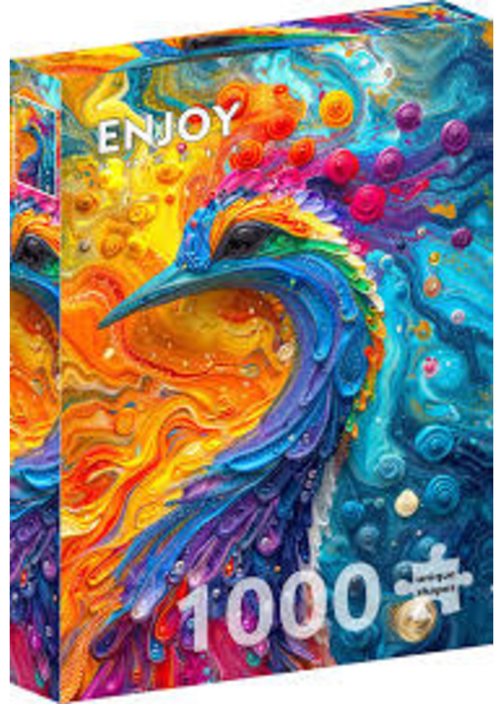 Enjoy Puzzle Enjoy Puzzel Marble Feathers (1000 stukjes)