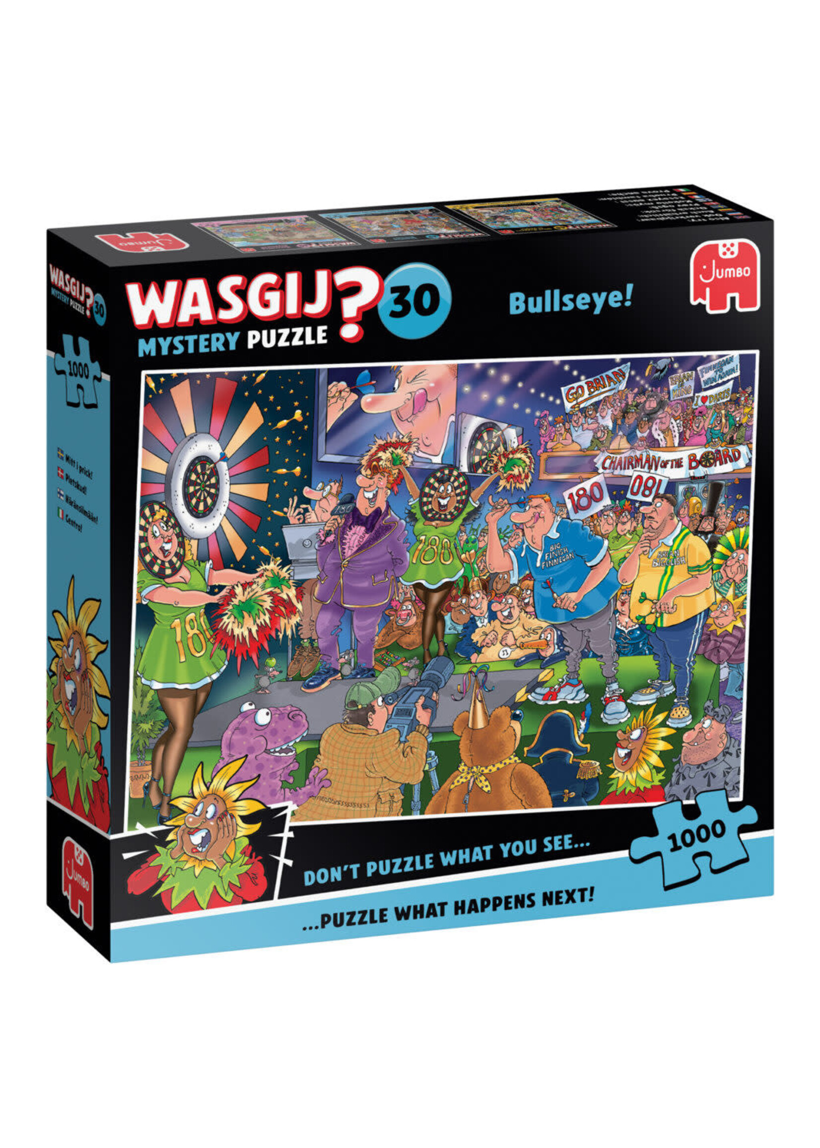 Jumbo WasGij Mystery Puzzel 30 Bullseye (1000 stukjes)