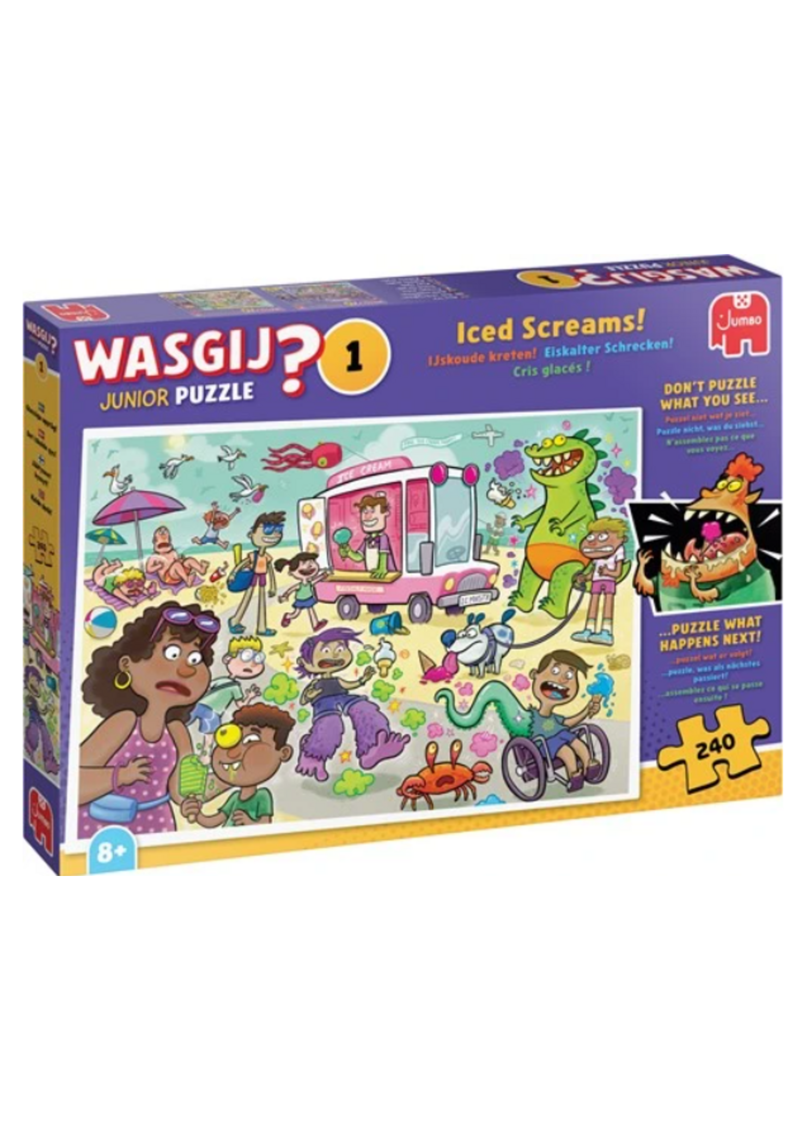 Jumbo WasGij Junior Puzzel 1 IJskoude kreten (240 stukjes)