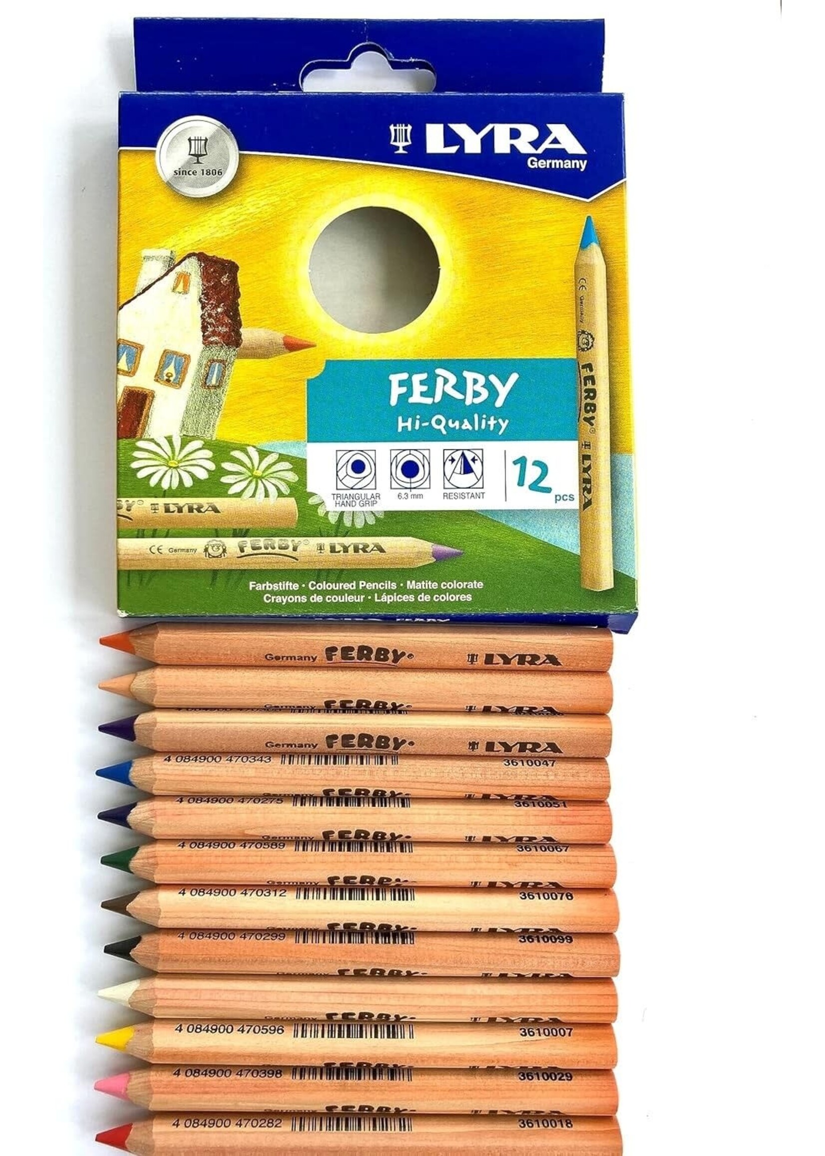 Lyra driekant kleurpotloden (12stuks)