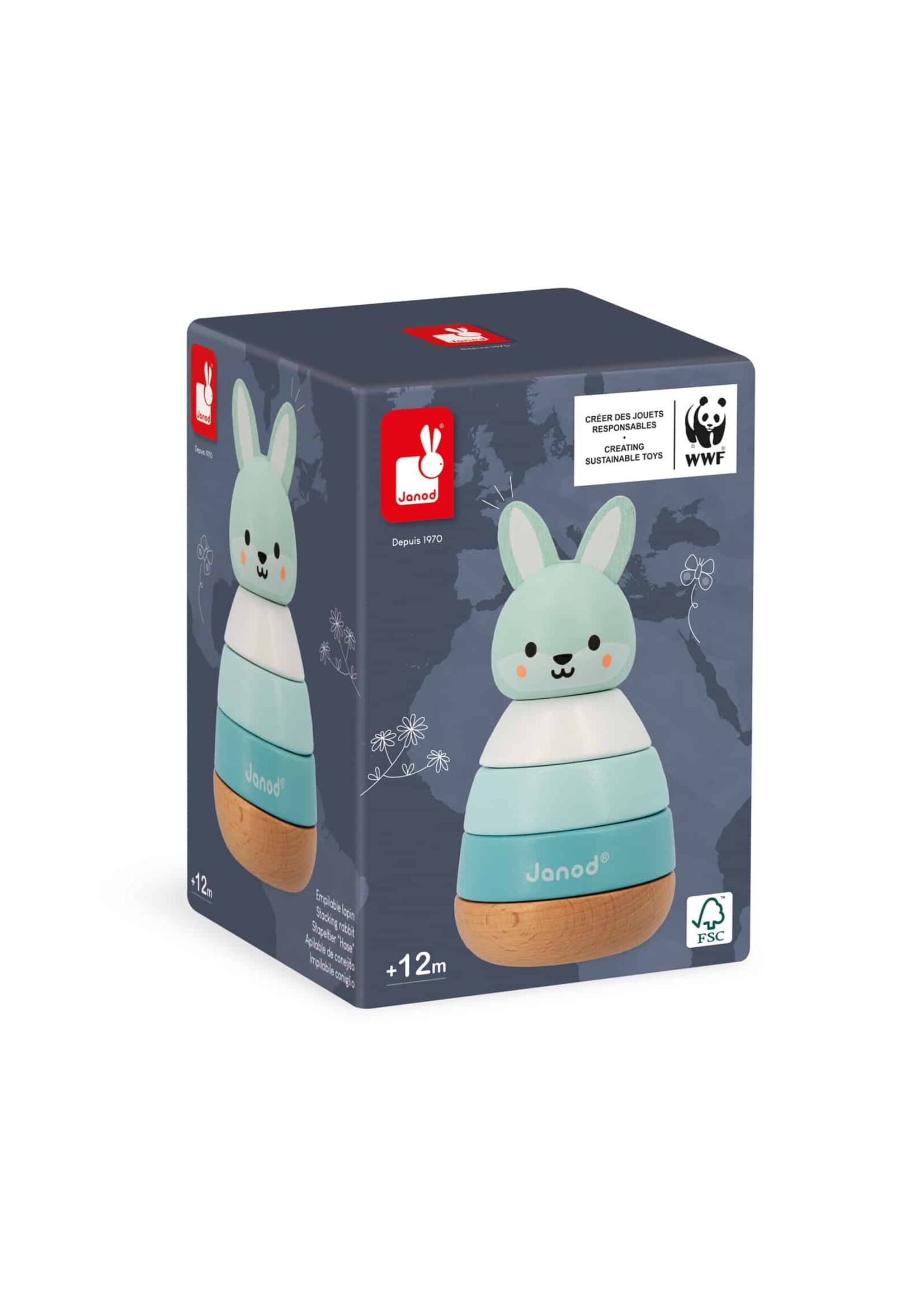 Janod Janod WWF Stapeltuimelaar Konijn
