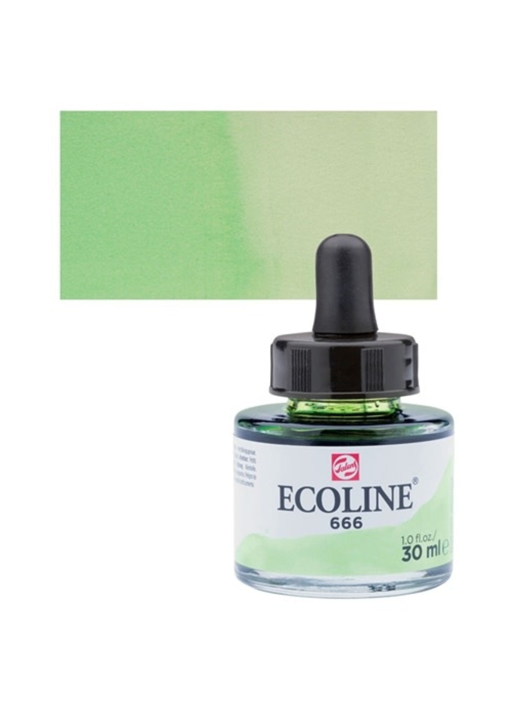 ECOLINE Ecoline Vloeibare Waterverf Fles 30 ml Pastelgroen 666