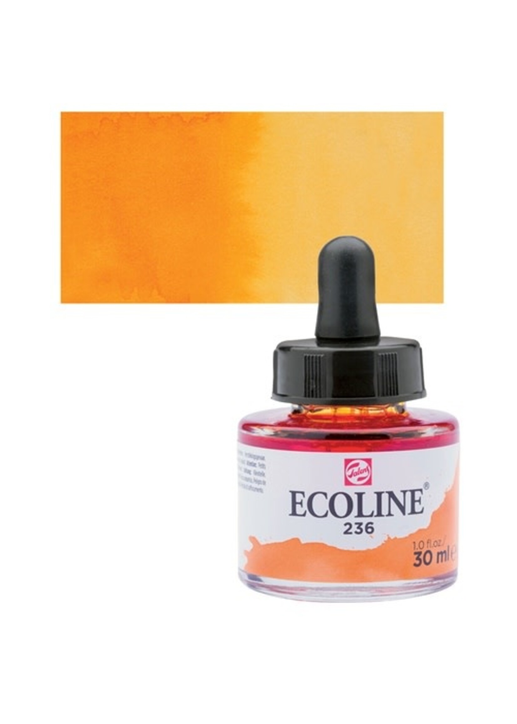 ECOLINE Ecoline Vloeibare Waterverf Fles 30 ml Lichtoranje 236