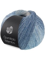 Lana Grossa Lana Grossa Gomitolo Mambo 100g 240 m 2039 (Jeansblauw/lichtgrijs/grijs/hemelsblauw)