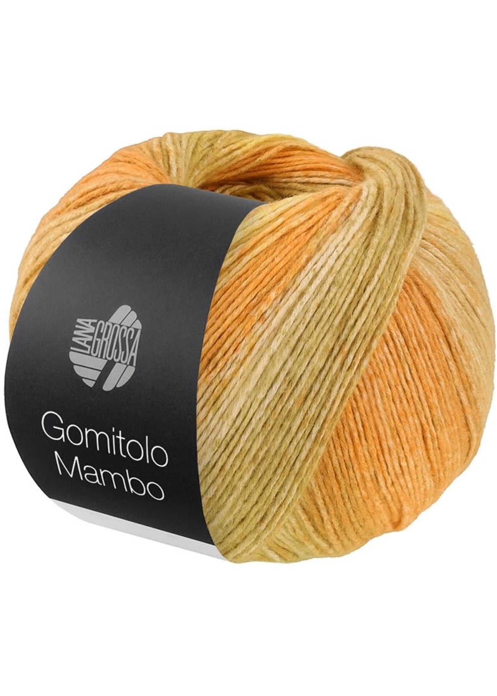 Lana Grossa Lana Grossa Gomitolo Mambo 100g 240m 2041 (Amber/citroengeel/mosterd/camel)