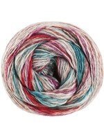 Lana Grossa Lana Grossa Gomitolo California 100g 300m 3048 (Zilver-/Donkergrijs/Petrol/Roestrood/Fuchsia/Oudroze)