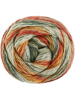 Lana Grossa Lana Grossa Gomitolo California 100g 300m 3047 (Zacht-/Donker-/Mosgroen/Oker/Roestrood)