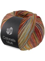 Lana Grossa Lana Grossa Cotonella Multi 100g 270m 109 (Rood/munt/oranje/lichtblauw/geel bont)
