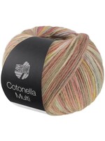 Lana Grossa Lana Grossa Cotonella Multi 100g  270m 113 (Zandbeige/vanille/lichtblauw/roze/pink/naturelbont)