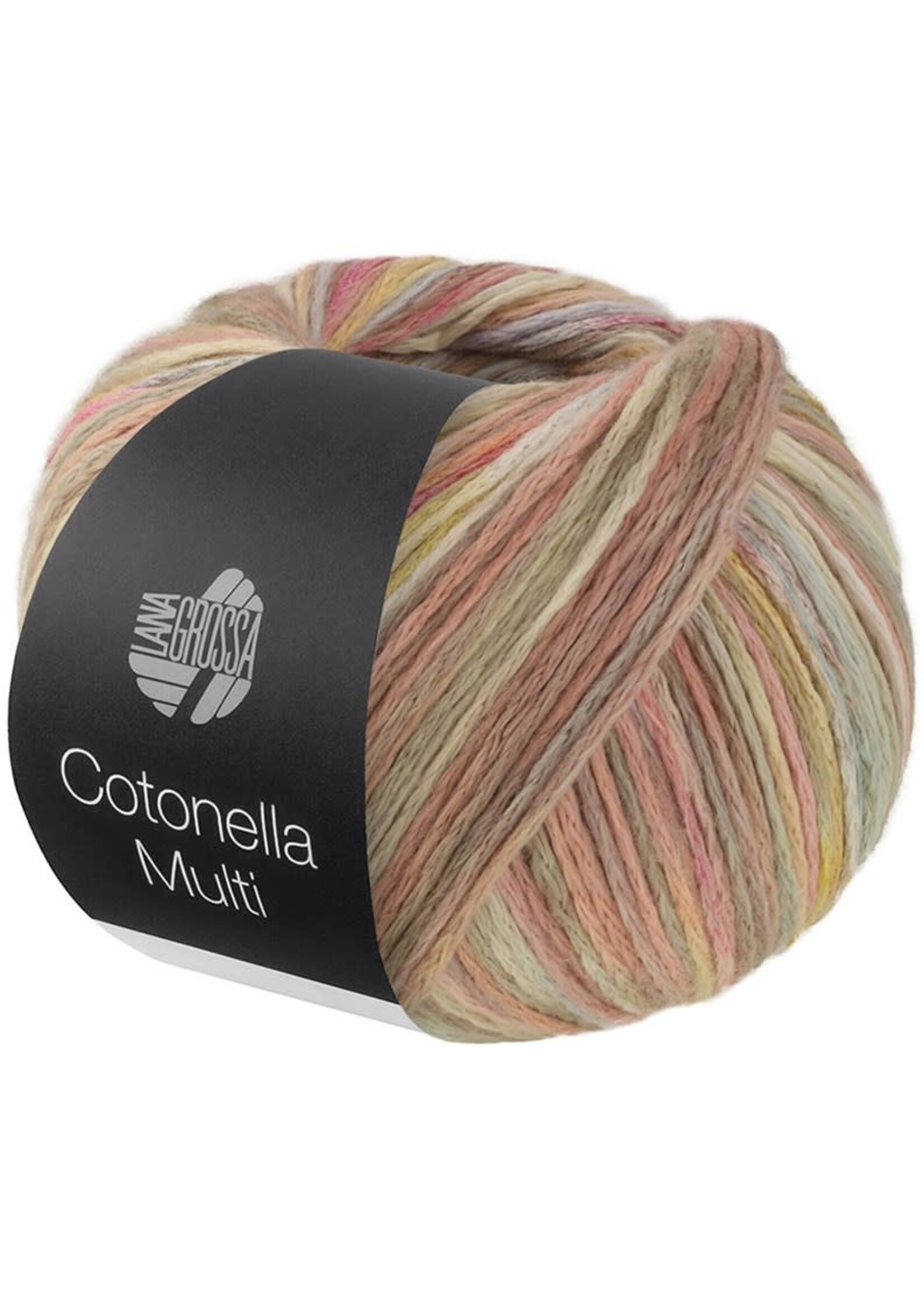 Lana Grossa Lana Grossa Cotonella Multi 100g  270m 113 (Zandbeige/vanille/lichtblauw/roze/pink/naturelbont)