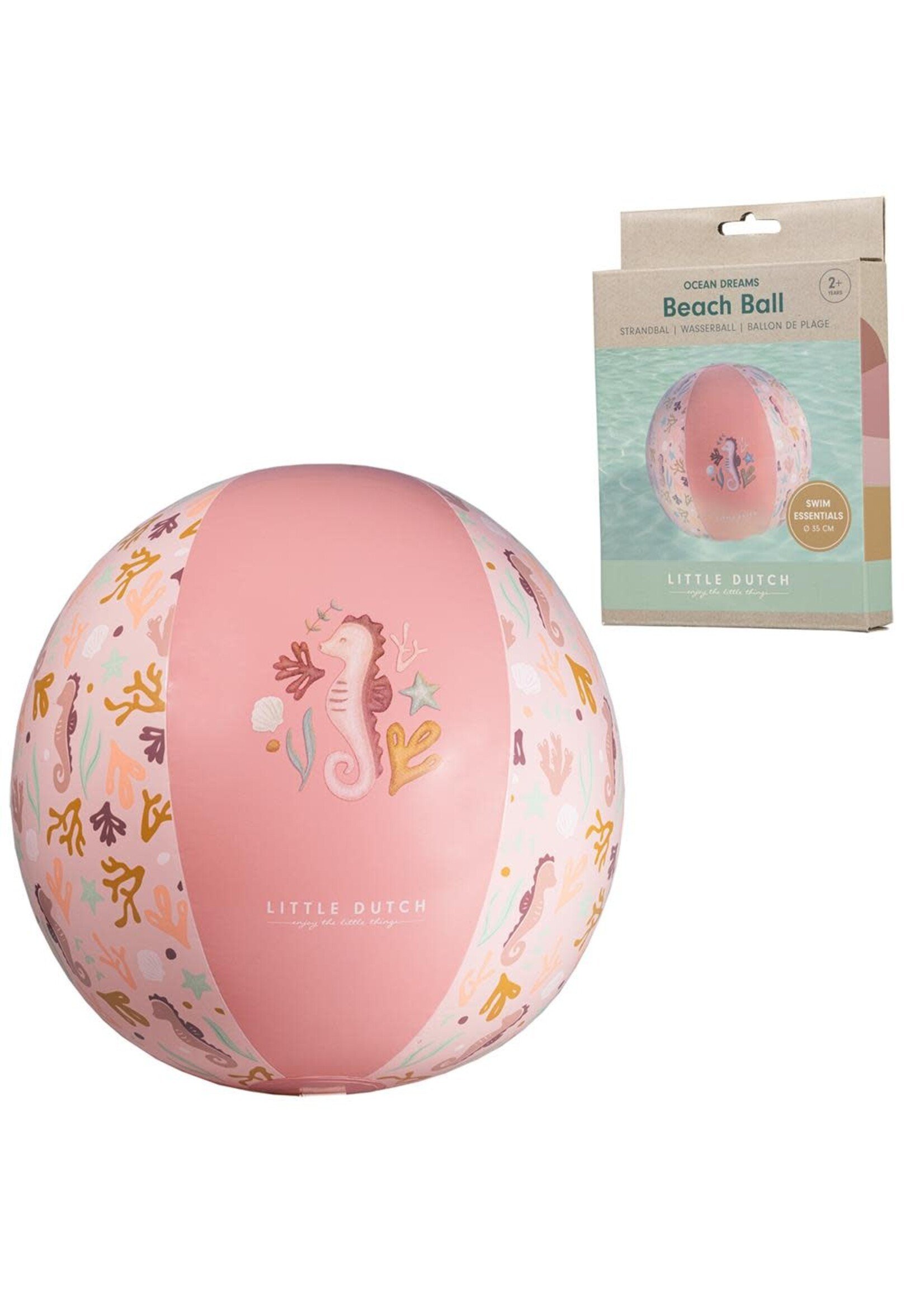 Little Dutch Little Dutch Ocean Dreams Strandbal Roze 35cm
