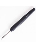 Knitpro KnitPro Haaknaald softgrip aluminium 4.00mm zwart