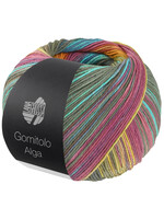 Lana Grossa Lana Grossa Gomitolo Alga kleur 2028, paars, roze, groen