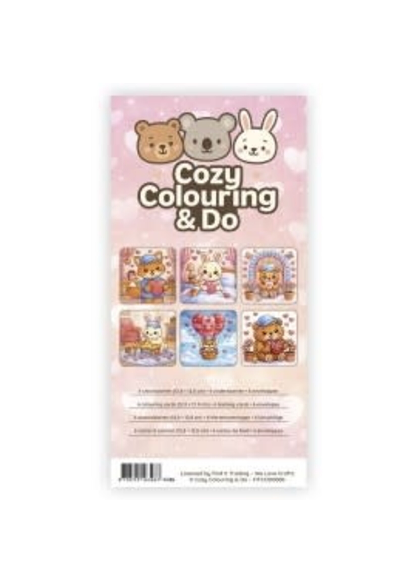 find it Cozy Colouring Cards Set - Cozy Day Love
