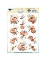 find it 3D Cutting Sheet - Berries Beauties - Dragonflies - Blush