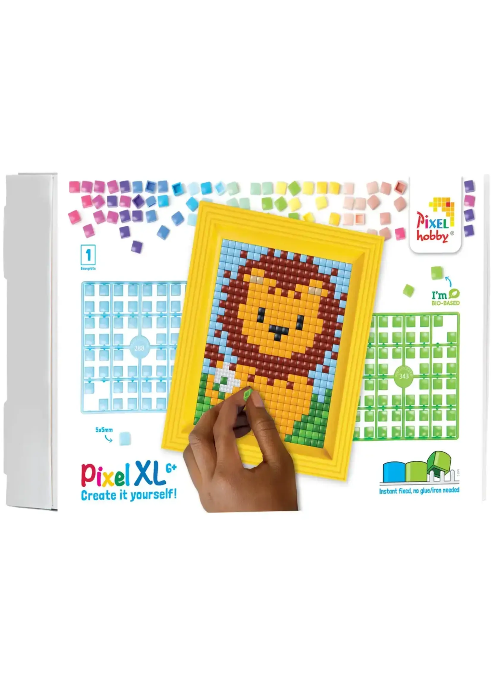 Pixel Pixel hobbyGeschenkverpakking met 13 pixel XL matjes - Leeuw