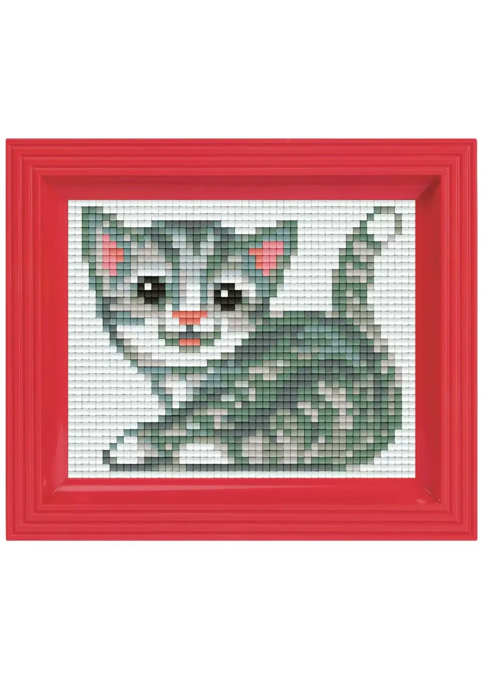 Pixel Pixel hobby Geschenkverpakking met 22 pixelmatjes - Poesje