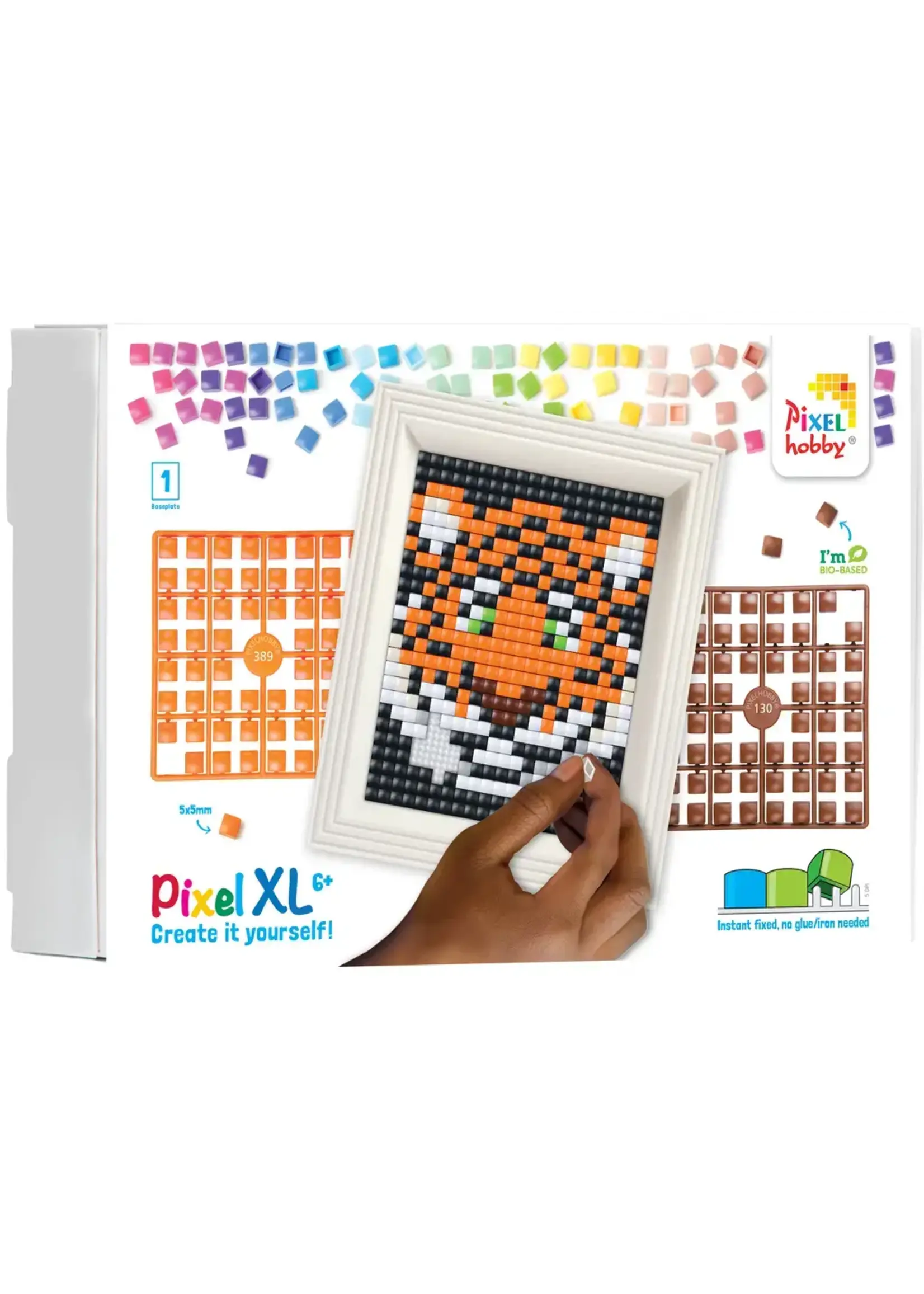 Pixel Pixel hobbyGeschenkverpakking met 13 pixel XL matjes - Tijger