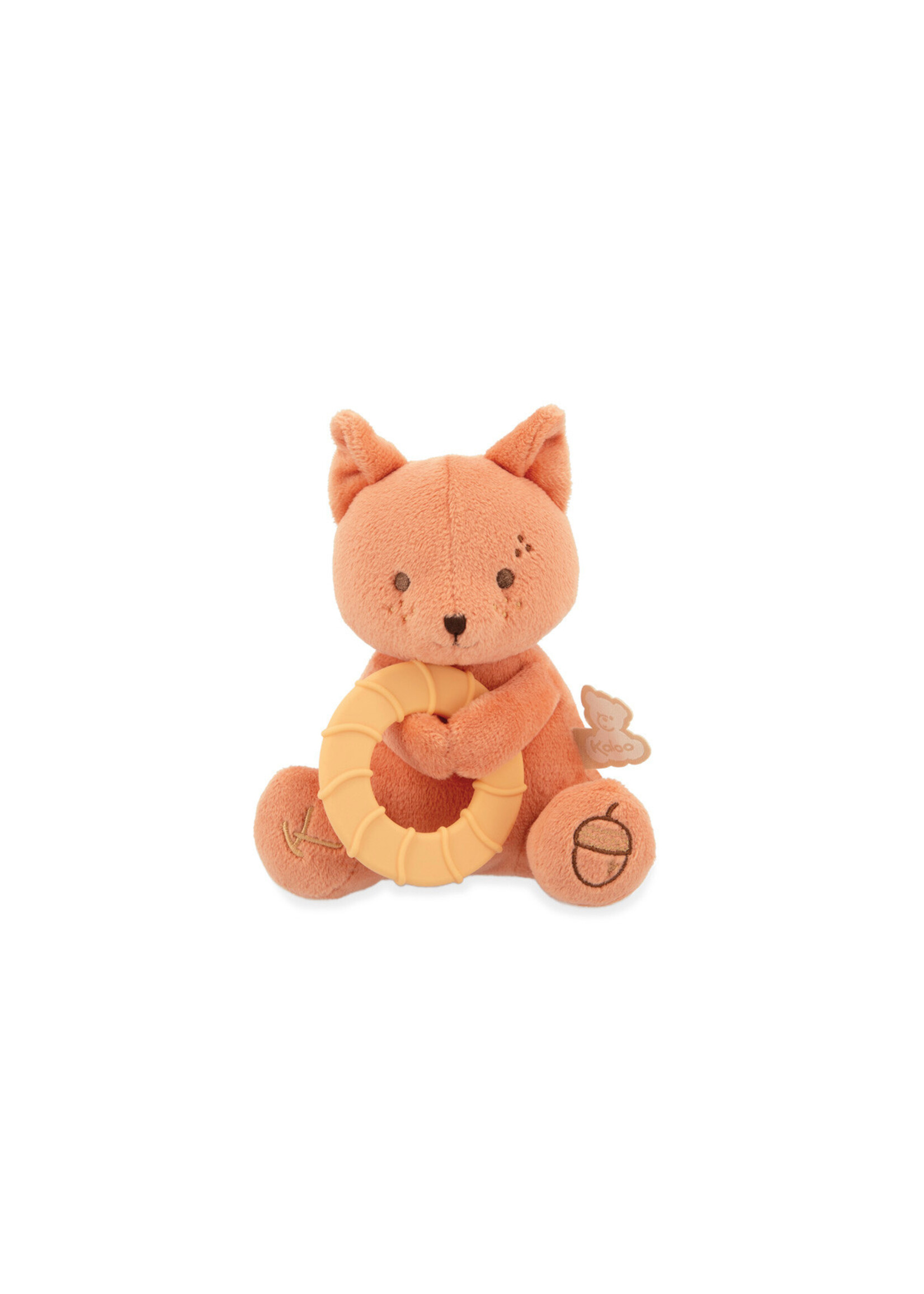 Kaloo Kaloo Grignoti – Bijtring en knuffel Eekhoorn