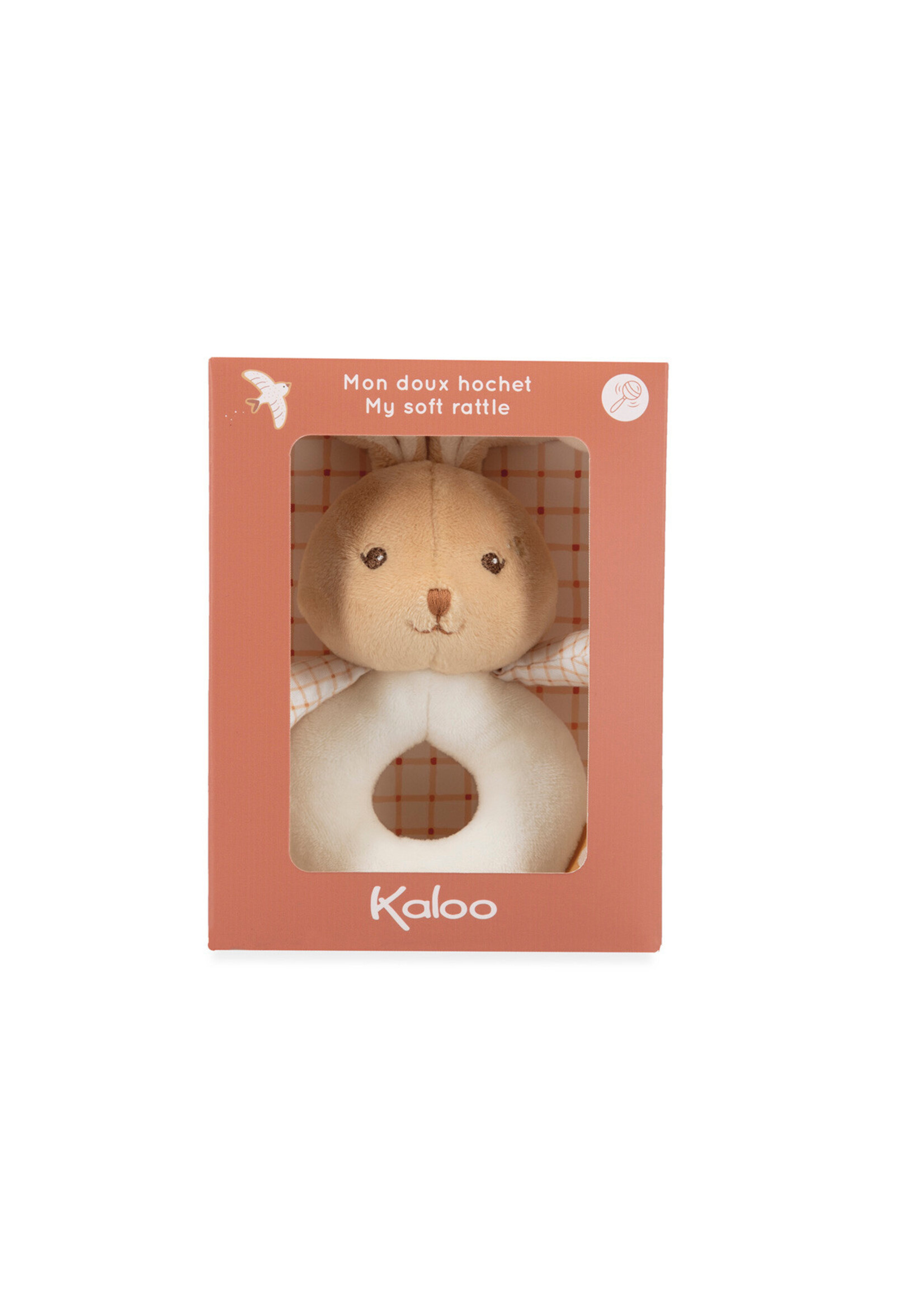 Kaloo Kaloo Home – Zachte rammelaar Konijn Creme