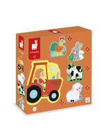 Janod Janod Puzzel – 5 formaten puzzels Boerderij