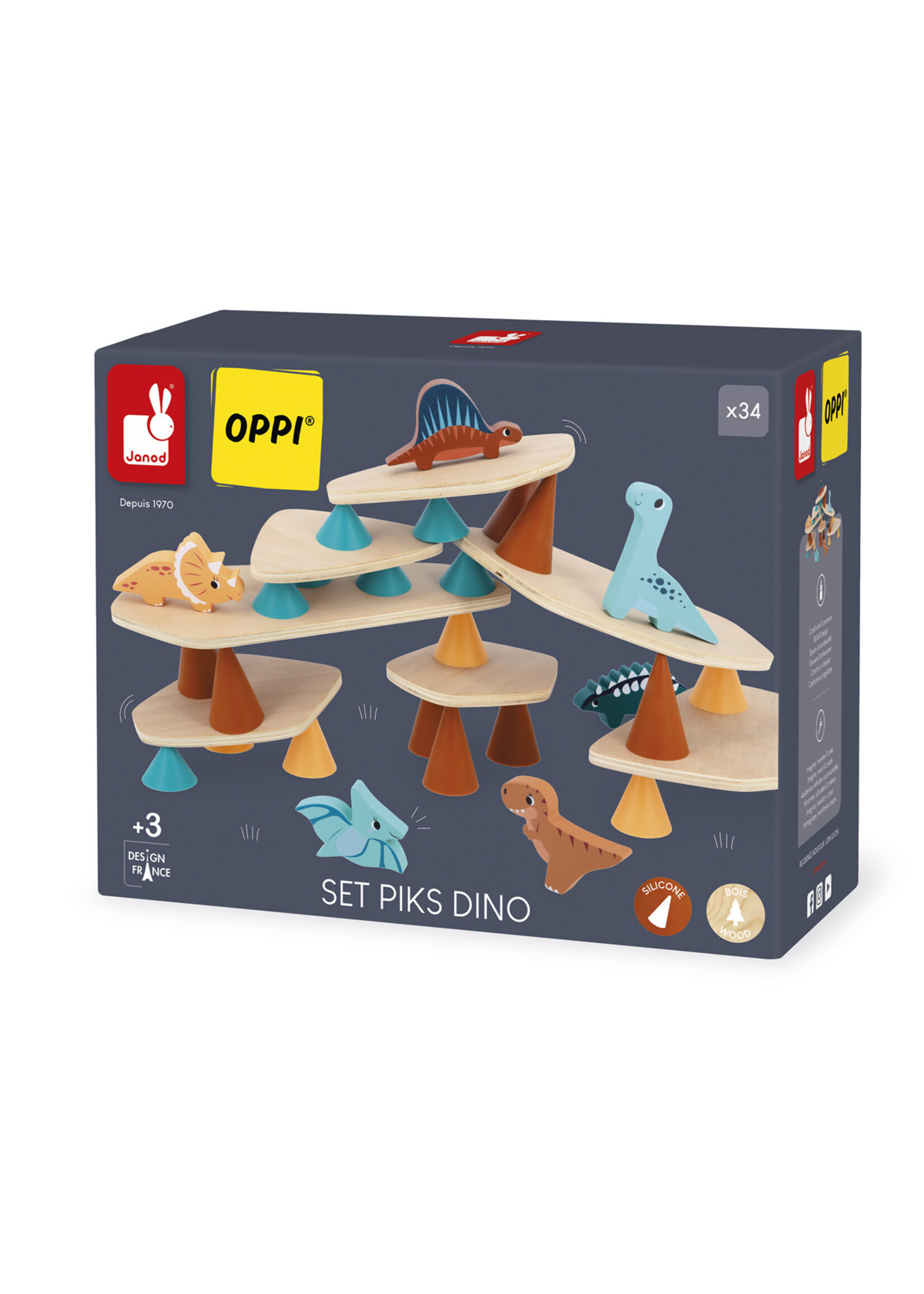 Janod Janod Dino – Stapel spel
