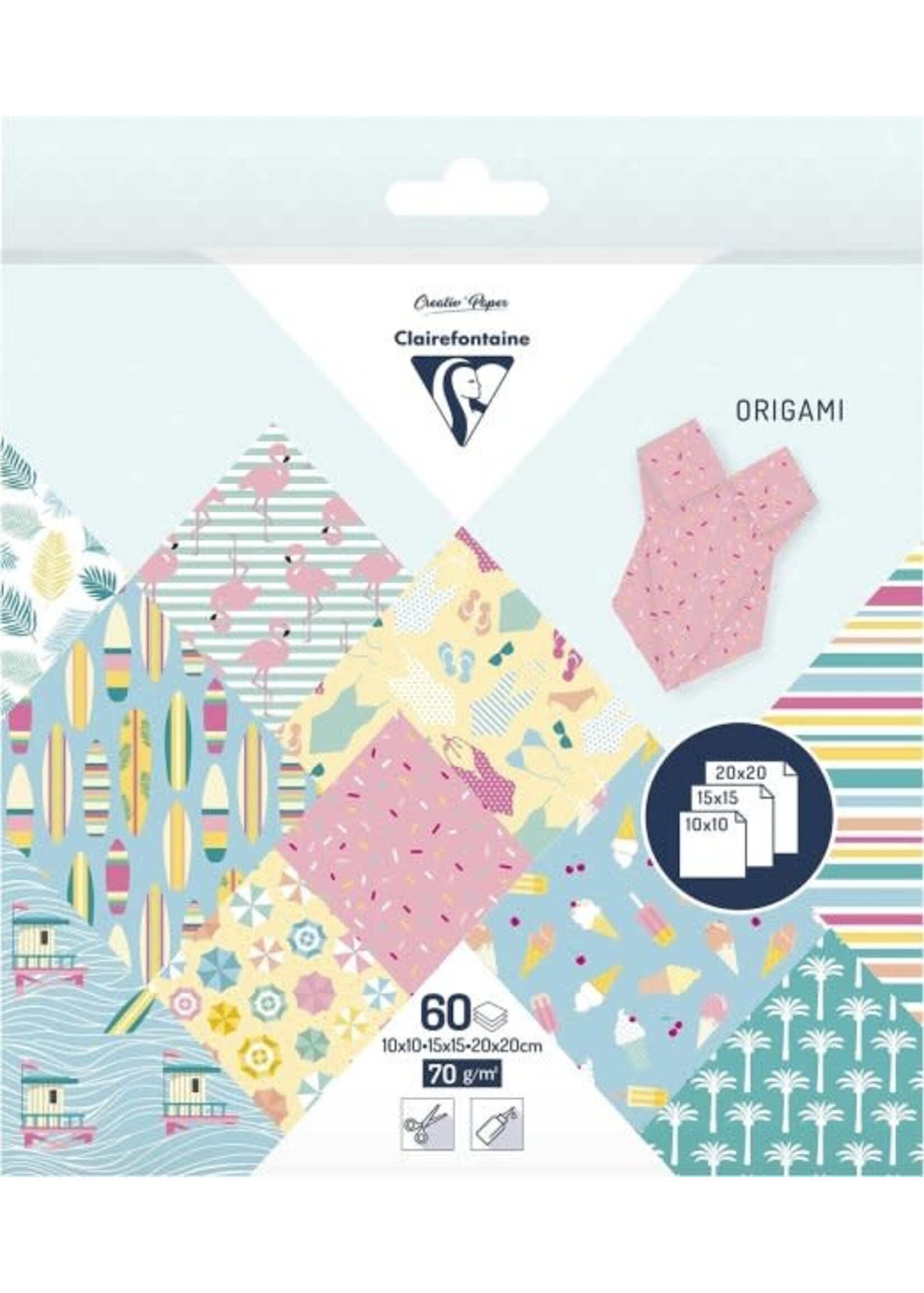 ClaireFontaine ClaireFontaine Origami vellen set California