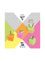 ClaireFontaine ClaireFontaine Origami vellen 20x20 Neon Kleuren