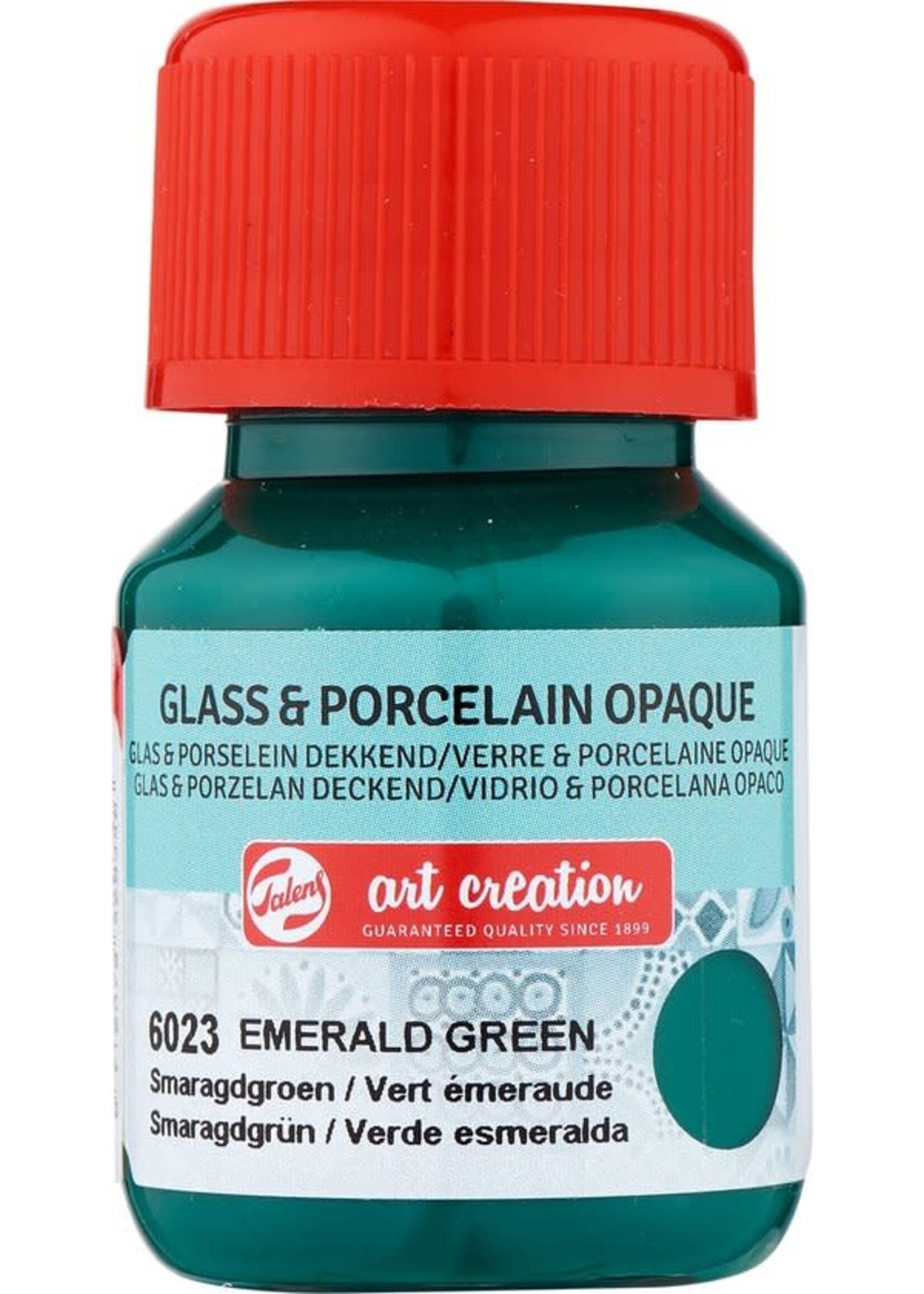 Talens Talens Art Creation Glass & Porcelain Dekkend Fles 30 ml Smaragdgroen 6023