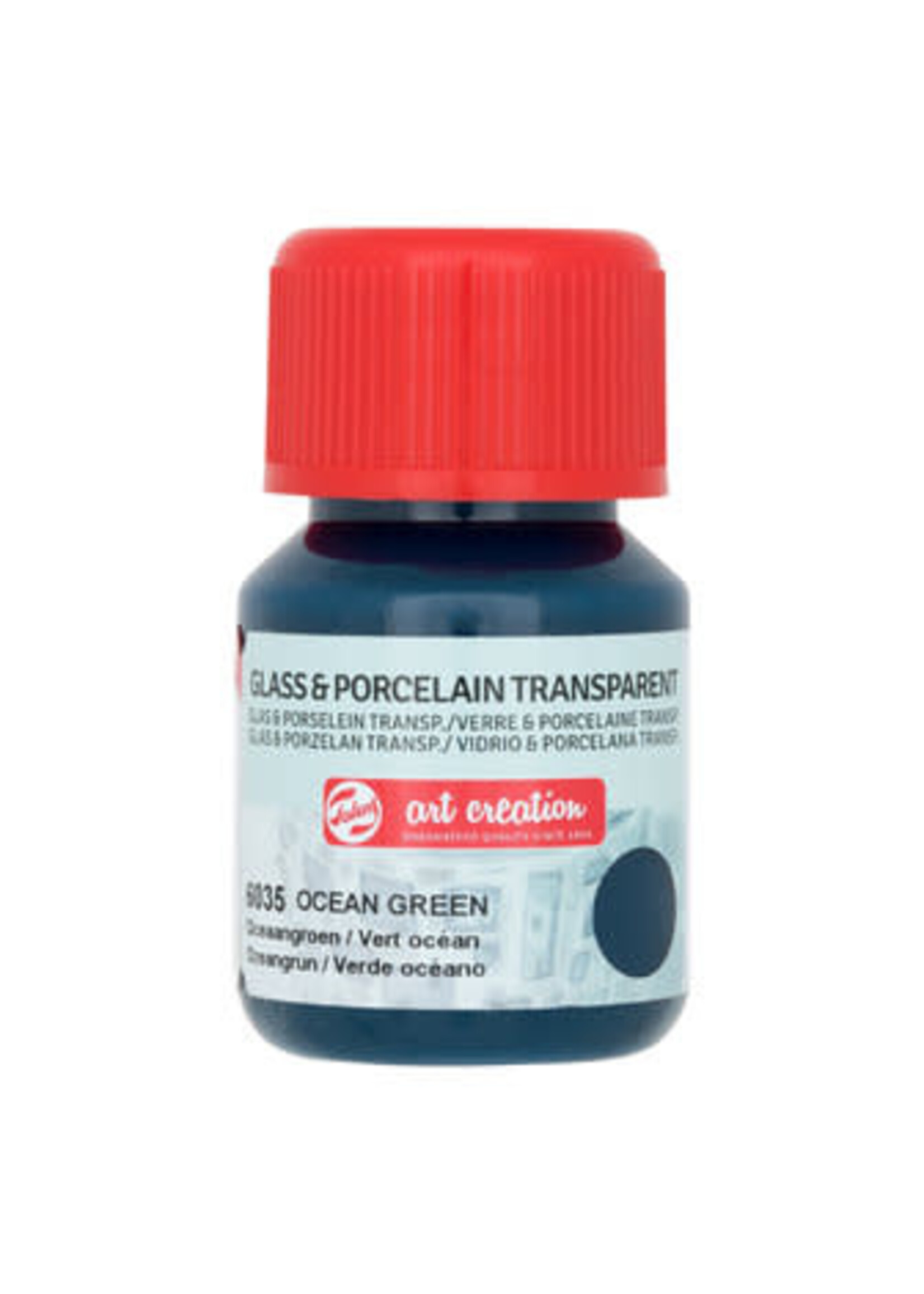 Talens Talens Art Creation Glass & Porcelain Transparant Fles 30 ml Oceaangroen 6035