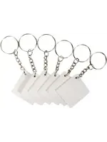 little birdie Little Birdie Sleutelhanger met Canvas Paneel 3,8 cm 6 stuks