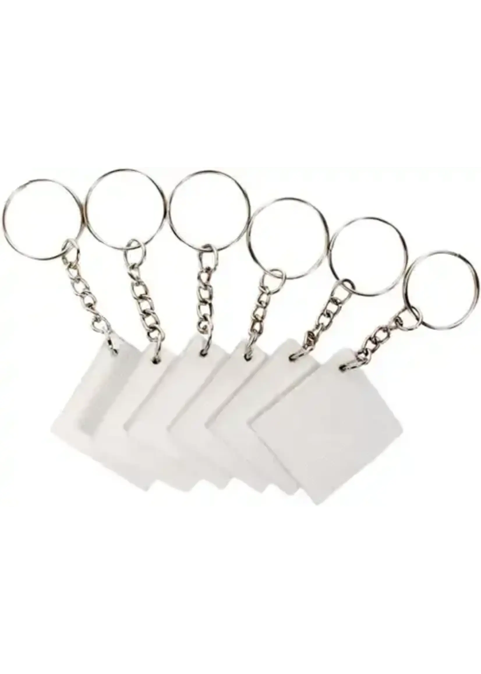 little birdie Little Birdie Sleutelhanger met Canvas Paneel 3,8 cm 6 stuks