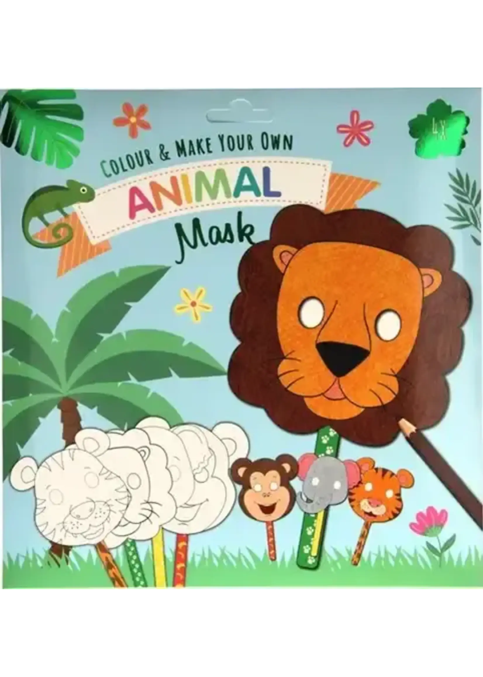 Hobbygroep Wins Kartonnen Maskers Jungle Dieren 4 stuks